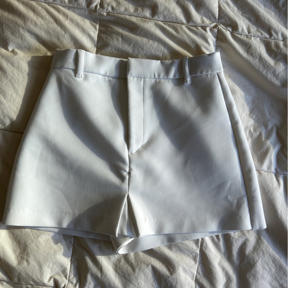 Zara White Dress Shorts